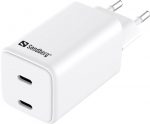 Sandberg 441-56 AC Charger Dual USB-C PD65W EU