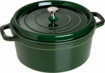 Staub La Cocotte 26cm rund basilikumgr&uuml;n, Gusseisen