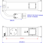 Bachmann POWER FRAME - Steckdosenleiste (Flush mounting)