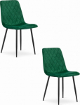 Leobert Krzesło TURIN - dark green velvet x 2