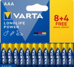 Varta Battery LONGLIFE Power AAA NEU 12St. (8+4)