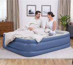 Bestway Tritech Inflatable Bed, 2-os., 203x152x56 cm, blue-gray