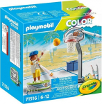 PLAYMOBIL Set with figurines Color 71516 Skater z basketball