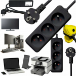 Bounn Power Strip BOUNN Power Strip zasilaj&Auml; ca 3 jack 1.5 m czarna 16A