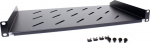 Universal rack shelf Getfort 19 cali 1U 170mm Czarna