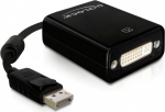 DELOCK Displayport Adapter DP -> DVI(24+5) St/Bu schwarz