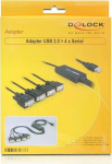 Delock USB 2.0 > 4 x Serial Adapter - Serial