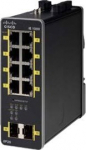 Cisco Industrial Ethernet 1000 Series - Switch - Administrerad - 8 x 10/100/1000 (PoE+) + 2 x 1000Base-X SFP (uplink) - DIN-rail mountable - PoE+ - DC
