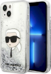 Karl Lagerfeld KLHCP14MLNKHCH Glitter Karl Head Hardcase for iPhone 14 Plus / 15 Plus 6.7" / silver