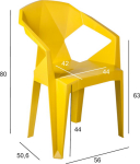 Chair MUZE mustard yellow
