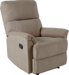 Recliner armchair GUSTAV with manual mechanism, dark beige