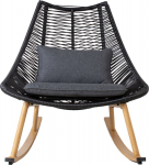 Rocking chair HELSINKI black