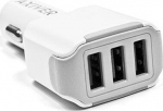 Axiver Triple Premium Car charger 3 x USB 4.4A White