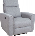 Recliner armchair MORA with manual mechanism, grey