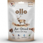 OLLO Air-Dried Venison strips - dog treat - 80g