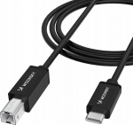 Kabel Wozinsky WKDDY1S USB-B - USB-C 1m - czarny