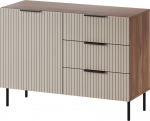 Cama MEBLE Cama Chest of drawers 2 ALMERA 104x42x75 walnut/cashmere