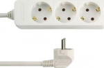 REV Socket line 3-fold 3.0 m white