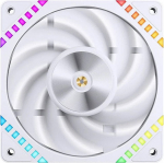 Jonsbo HF2-120 L&uuml;fter, Reverse Blade, PWM, ARGB - 120mm, wei&szlig;