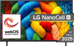 LG NanoCell 43NANO80A3B TV 109.2 cm (43") 4K Ultra HD Smart TV Wi-Fi Black