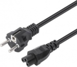 Manhattan Power cable C5 on protective contact 3m schwarz