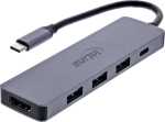 InLine multifunction hub - 3x USB-A 5 Gb/s - HDMI 4K/60 Hz - USB-C PD 100 W