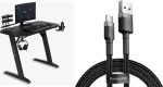 Desk SENSE7 gaming Nomad Basic 100x50 cm + kabel usb