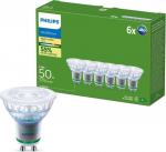 Philips Ultra Efficient Żar&oacute;wka LED GU10 |2.1W = 50W |190lm/W |2700K Heat |36&deg; |6 szt