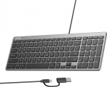 Wired keypad Unitek SlimTap USB-C/USB-A