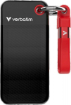 Verbatim Pocket SSD External Drive 512GB USB-C 3.2 gen.2 keychain / black blue