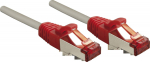 LINDY Patchkabel Cat6 CrossOver S/FTP grau/rot 0.50m