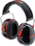 uvex capsule ear prot. K3 black/red