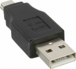 Adapter USB InLine miniUSB - USB Czarny (33441C)