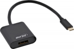InLine USB Display Converter - USB-C Stecker zu DisplayPort 4K/60Hz schwarz