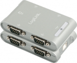 LogiLink USB 2.0 to 4-Port Serial Adapter - Serial