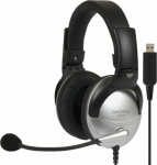 Koss | Gaming headphones | SB45 USB | Wired | On-Ear | Microphone | Silver/Black | Noise canceling
