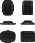 GoPro Flat + Curved Adhesive Mounts, AACFT-001, Black, Plastic