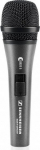SENNHEISER E 835-S, VOCAL MICROPHONE, DYNAMIC, CARDIOID, I/O SWITCH, 3-PIN XLR-M, ANTHRACITE, INCLUDES CLIP AND BAG