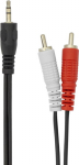 Sbox 3.5-2RCA-M/M-2/R 3.5mm M.->2 X RCA M, 2M