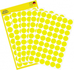 Adhesive label AVERY Zweckform Q12mm yellow 270 pcs (3144)