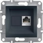 Schneider Electric Asfora computer socket cat. 5e STP without frame anthracite (EPH5000171)