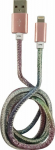 Kabel USB LC-Power USB-A - Lightning 1 m Multicoloured (31331D)