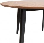 Dining table ROXBY D105xH76cm, oak/black