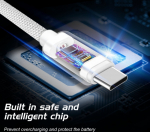Swissten Textile Universal Quick Charge 3.1 USB-C Data and Charging Cable 1.2m