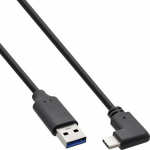 Kabel USB InLine USB-A - USB-C 1.5 m Czarny (35714W)