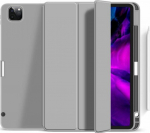 eSTUFF iPad Pro 12.9 2022/2021 MIAMI, Pencil Case. Grey PU leather