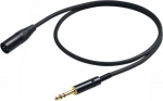 PROEL 6.3mm stereo male - XLR male, 3m, black