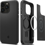 Kaitse&uuml;mbris Mag Armor, Apple iPhone 15 Pro, must, MagSafe, Spigen
