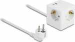 Delock Steckdosenleiste - with Parental Controls, PD 3.0 Ladeger&auml;t 20 W - Wechselstrom 250 V - 3680 Watt - Eingabe, Eingang power CEE 7/7 - output terminals: 3 (3 x Stecker CEE 7/3, USB, 24 pin USB-C)