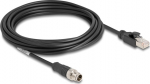 Delock Netzwerkkabel - 8 pin M12-X (M) zu RJ-45 (M)